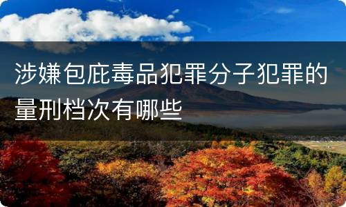 涉嫌包庇毒品犯罪分子犯罪的量刑档次有哪些