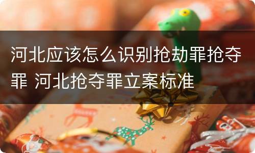 河北应该怎么识别抢劫罪抢夺罪 河北抢夺罪立案标准