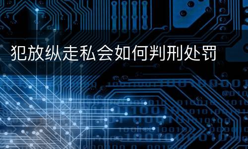 犯放纵走私会如何判刑处罚