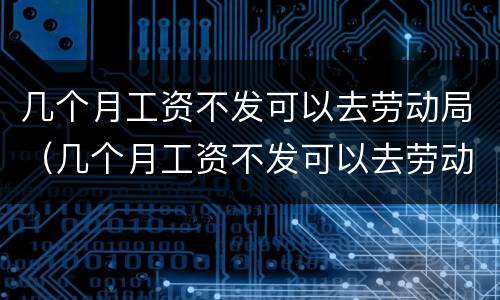 几个月工资不发可以去劳动局（几个月工资不发可以去劳动局仲裁吗）