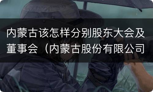 内蒙古该怎样分别股东大会及董事会（内蒙古股份有限公司）
