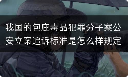 我国的包庇毒品犯罪分子案公安立案追诉标准是怎么样规定