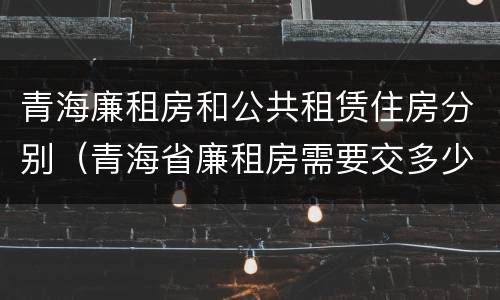 青海廉租房和公共租赁住房分别（青海省廉租房需要交多少钱）