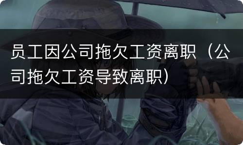 员工因公司拖欠工资离职（公司拖欠工资导致离职）