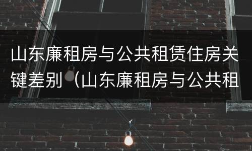 山东廉租房与公共租赁住房关键差别（山东廉租房与公共租赁住房关键差别大吗）