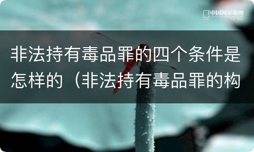 非法持有毒品罪的四个条件是怎样的（非法持有毒品罪的构成要件）