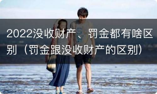 2022没收财产、罚金都有啥区别（罚金跟没收财产的区别）