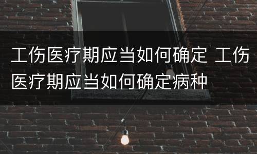 工伤医疗期应当如何确定 工伤医疗期应当如何确定病种