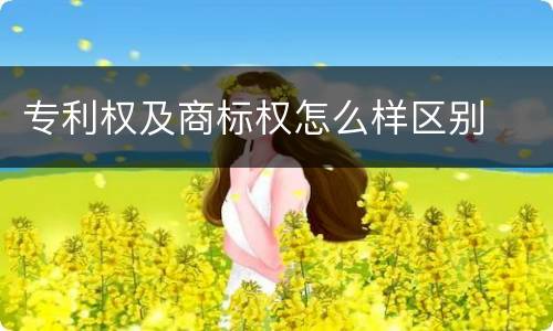 专利权及商标权怎么样区别