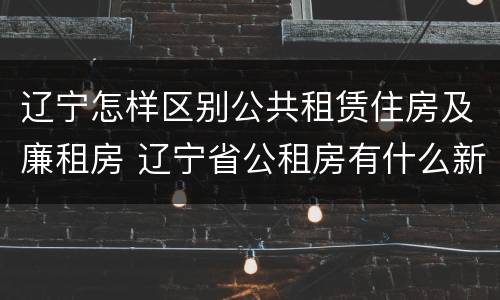 辽宁怎样区别公共租赁住房及廉租房 辽宁省公租房有什么新规定