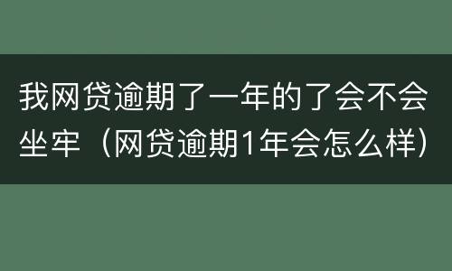 我网贷逾期了一年的了会不会坐牢（网贷逾期1年会怎么样）