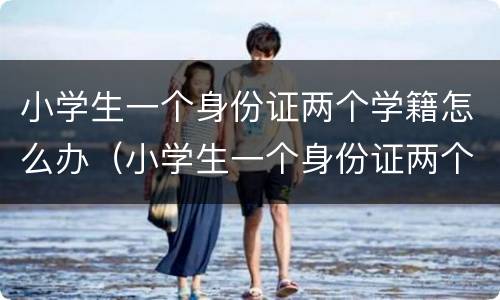 小学生一个身份证两个学籍怎么办（小学生一个身份证两个学籍怎么办手续）