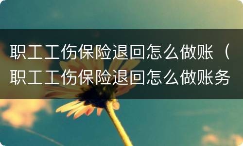 职工工伤保险退回怎么做账（职工工伤保险退回怎么做账务）
