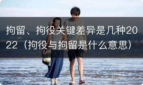 拘留、拘役关键差异是几种2022（拘役与拘留是什么意思）