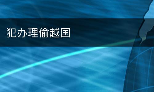 犯办理偷越国