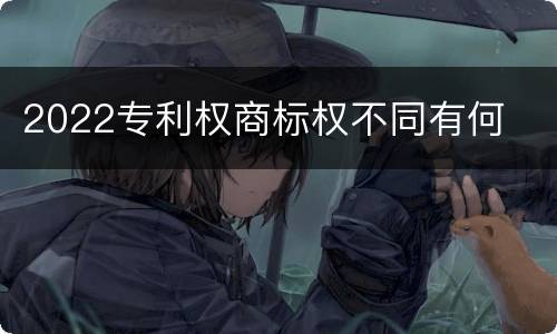 2022专利权商标权不同有何