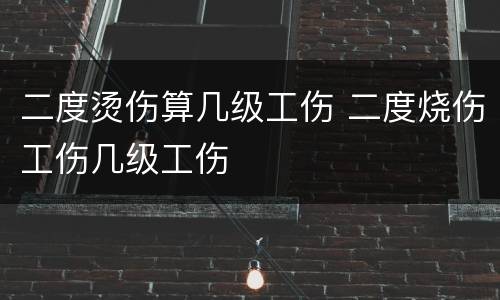 二度烫伤算几级工伤 二度烧伤工伤几级工伤