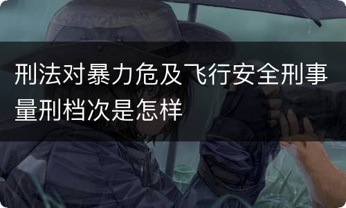 刑法对暴力危及飞行安全刑事量刑档次是怎样