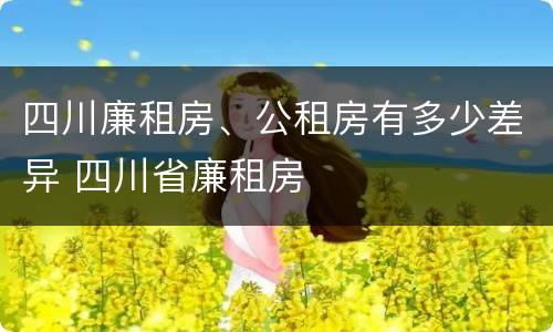 四川廉租房、公租房有多少差异 四川省廉租房
