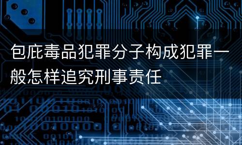 包庇毒品犯罪分子构成犯罪一般怎样追究刑事责任