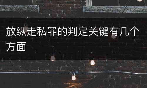 放纵走私罪的判定关键有几个方面