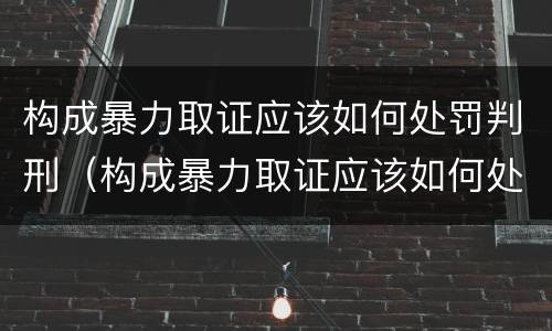 构成暴力取证应该如何处罚判刑（构成暴力取证应该如何处罚判刑的案例）