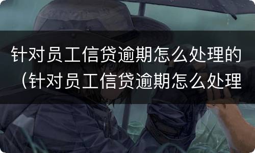 针对员工信贷逾期怎么处理的（针对员工信贷逾期怎么处理的案例）