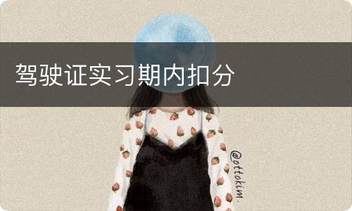 驾驶证实习期内扣分
