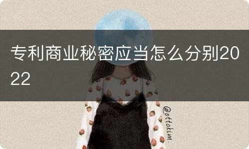专利商业秘密应当怎么分别2022