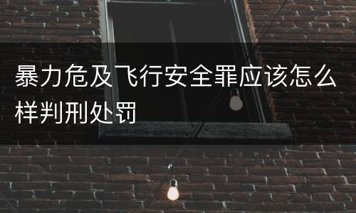暴力危及飞行安全罪应该怎么样判刑处罚