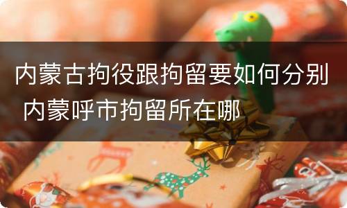 内蒙古拘役跟拘留要如何分别 内蒙呼市拘留所在哪