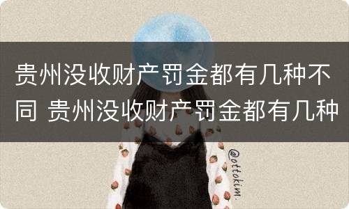 贵州没收财产罚金都有几种不同 贵州没收财产罚金都有几种不同情况