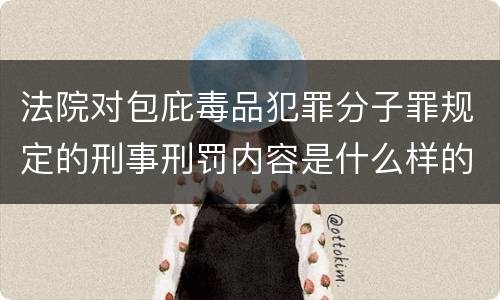 法院对包庇毒品犯罪分子罪规定的刑事刑罚内容是什么样的