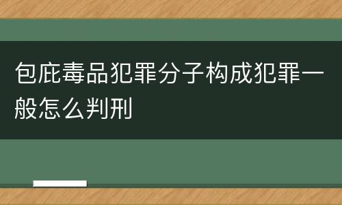 包庇毒品犯罪分子构成犯罪一般怎么判刑