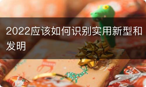 2022应该如何识别实用新型和发明