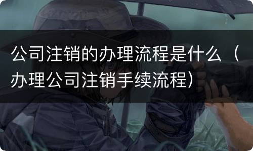 公司注销的办理流程是什么（办理公司注销手续流程）