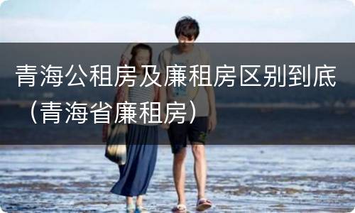 青海公租房及廉租房区别到底（青海省廉租房）