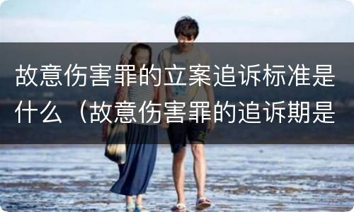 故意伤害罪的立案追诉标准是什么（故意伤害罪的追诉期是多久）