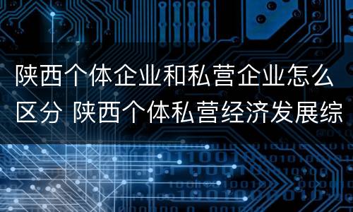 陕西个体企业和私营企业怎么区分 陕西个体私营经济发展综合服务平台