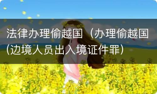 法律办理偷越国（办理偷越国(边境人员出入境证件罪）
