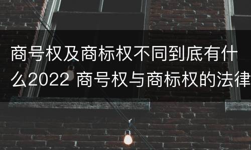 商号权及商标权不同到底有什么2022 商号权与商标权的法律冲突与解决