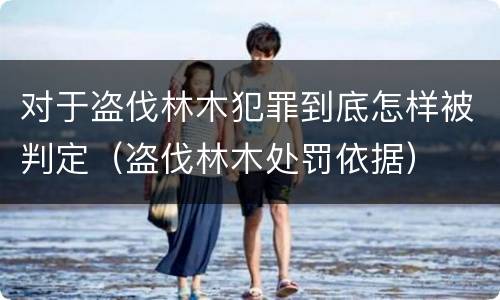 对于盗伐林木犯罪到底怎样被判定（盗伐林木处罚依据）