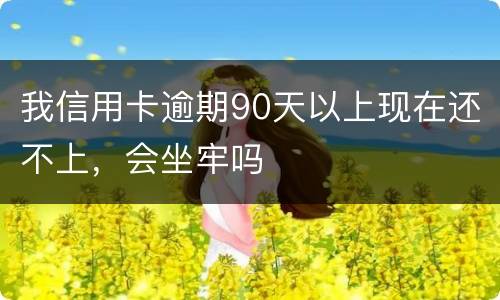 我信用卡逾期90天以上现在还不上，会坐牢吗