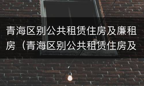 青海区别公共租赁住房及廉租房（青海区别公共租赁住房及廉租房政策）