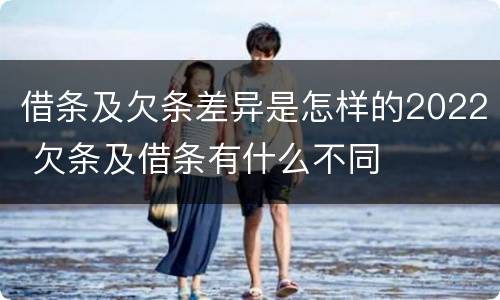 借条及欠条差异是怎样的2022 欠条及借条有什么不同