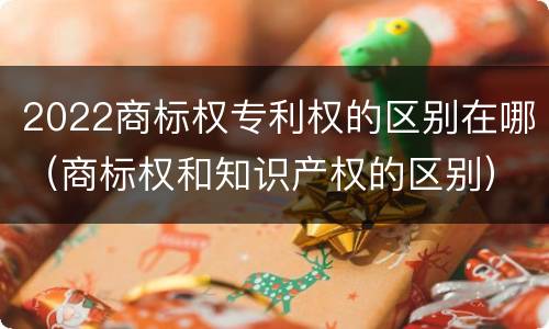 2022商标权专利权的区别在哪（商标权和知识产权的区别）