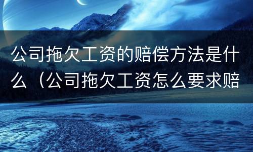 公司拖欠工资的赔偿方法是什么（公司拖欠工资怎么要求赔偿）