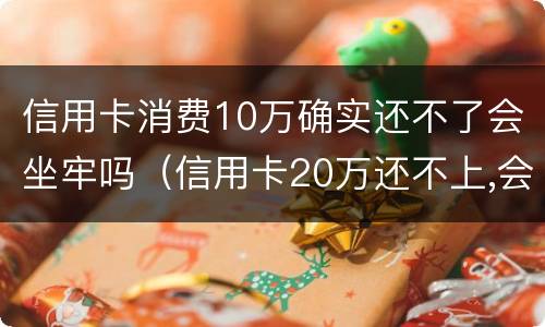 信用卡消费10万确实还不了会坐牢吗（信用卡20万还不上,会不会坐牢）