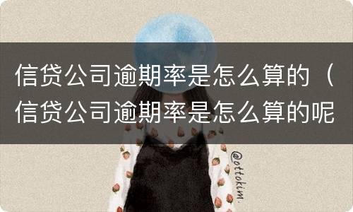 信贷公司逾期率是怎么算的（信贷公司逾期率是怎么算的呢）