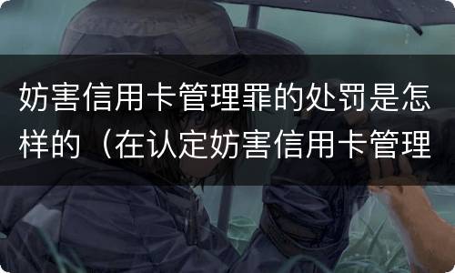 妨害信用卡管理罪的处罚是怎样的（在认定妨害信用卡管理罪时,要注意窃取）